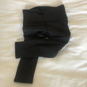 Lululemon Charcoal Knee Length with Mesh Inset